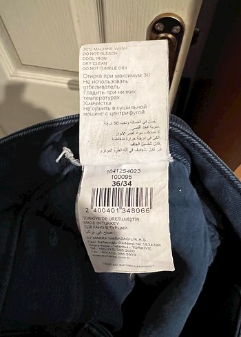 34 Beden lacivert Renk Jean kot pantolon