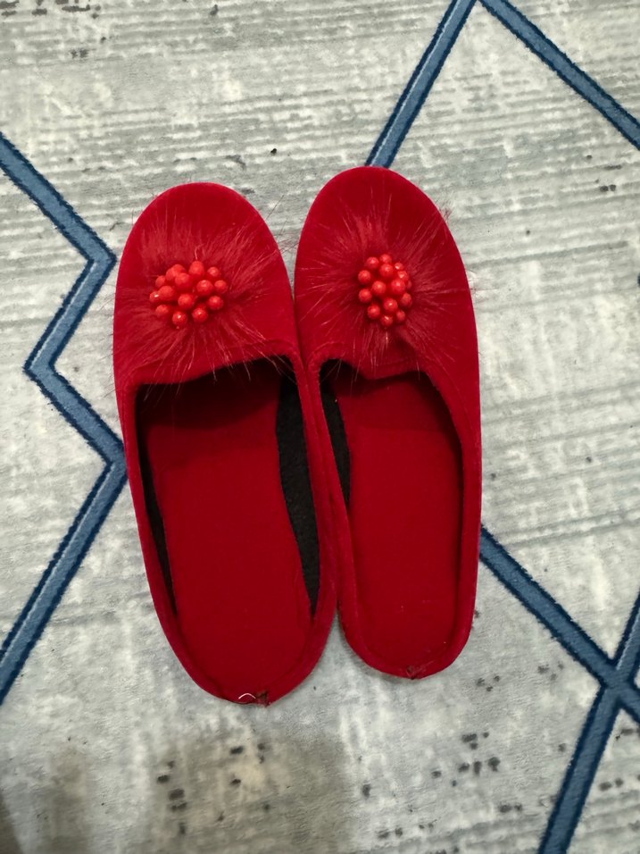 İşlemeli Kadın Ev Terliği - Görsel 2