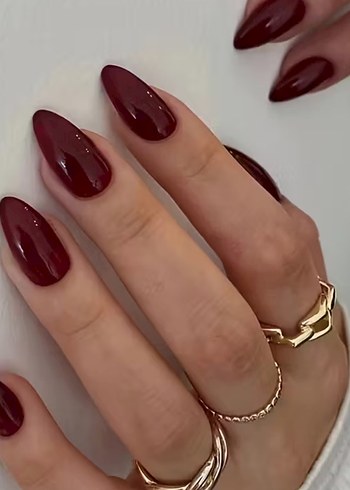 Bordo takma tırnak - Görsel 2