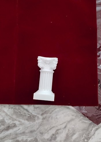 Beyaz Antik Sütun Figürü Tablo müze için - Görsel 4