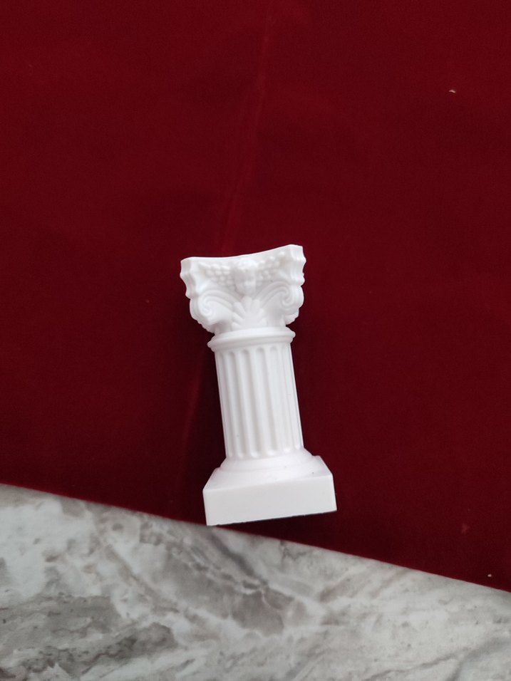 Beyaz Antik Sütun Figürü Tablo müze için - Görsel 2