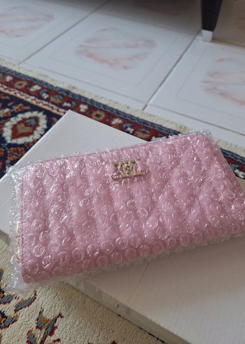Pierre Cardin Pembe Nakışlı Bohem Fermuarlı Kadın Cüzdanı