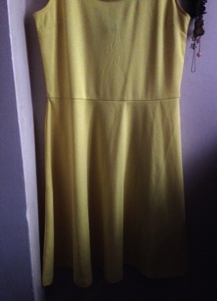 H&M H&M yazlık sarı elbise 
