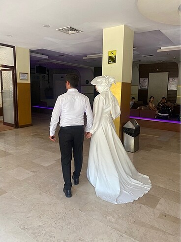 Diğer Tesettür nikah elbisesi satılık
