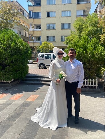 Tesettür nikah elbisesi kiralık