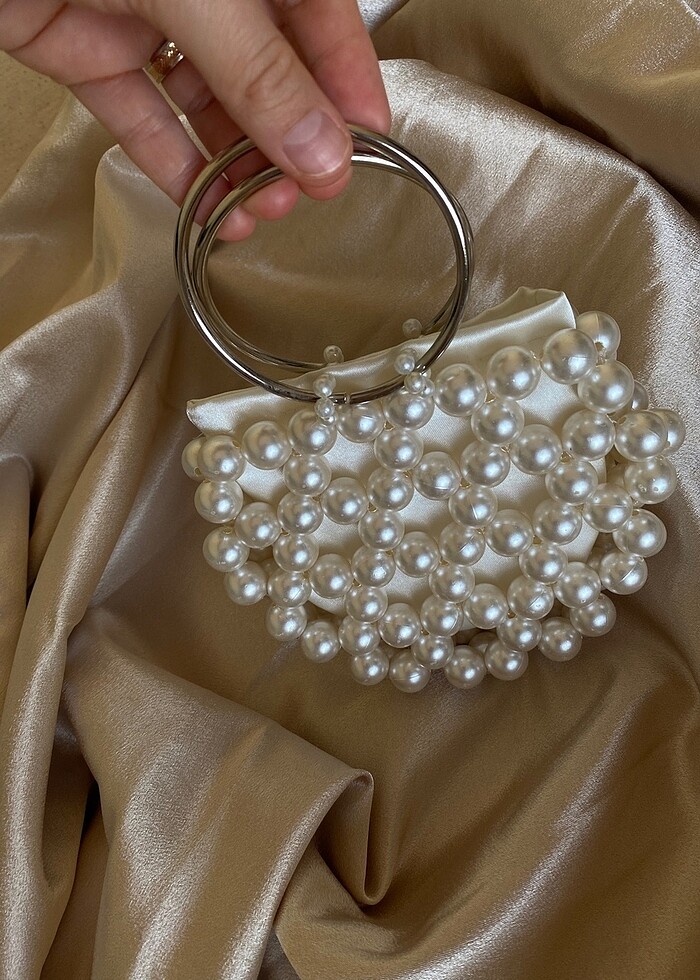 Tasarım incili çanta - Görsel 3