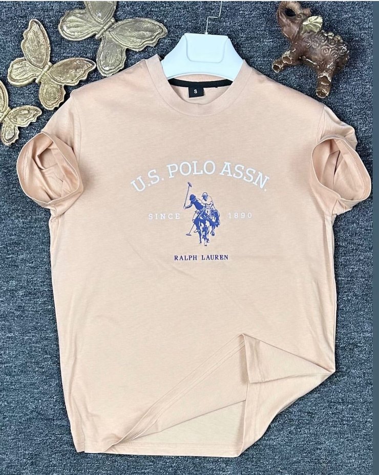 U.S. Polo Assn. Beyaz Baskılı Erkek Tişört - Görsel 2