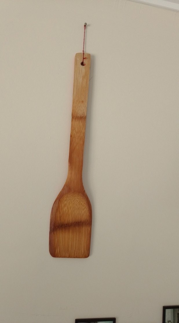 Renkli Kırmızı Ahşap Kaşık Tutucu - Görsel 3