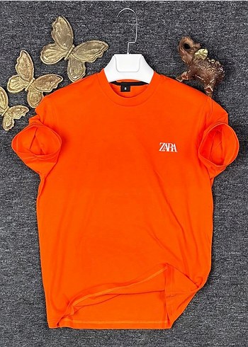 Zara Bej Baskılı Oversize Tişört - Görsel 3