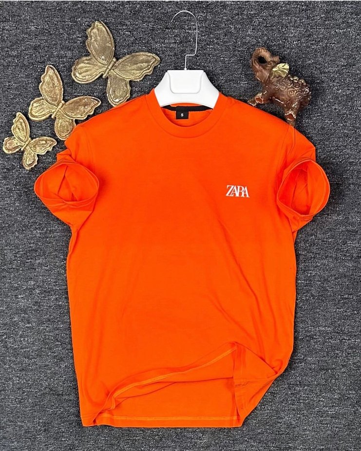 Zara Bej Baskılı Oversize Tişört - Görsel 3