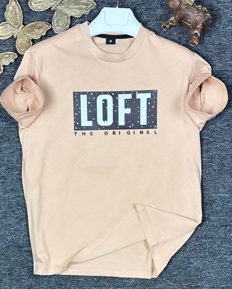 Beyaz Baskılı Erkek Tişört LOFT - Görsel 2