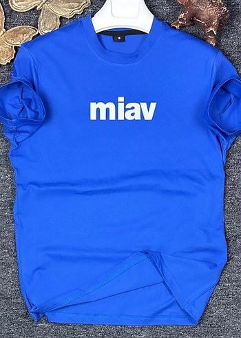 Beyaz Erkek Basic Tişört miav Baskılı - Görsel 4