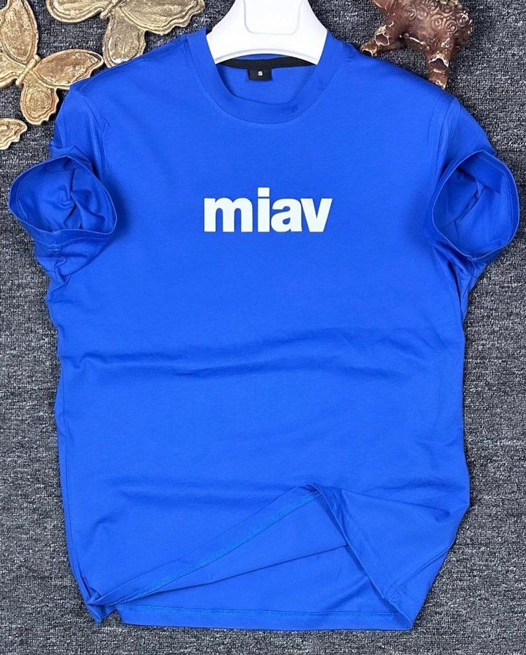 Beyaz Erkek Basic Tişört miav Baskılı - Görsel 4