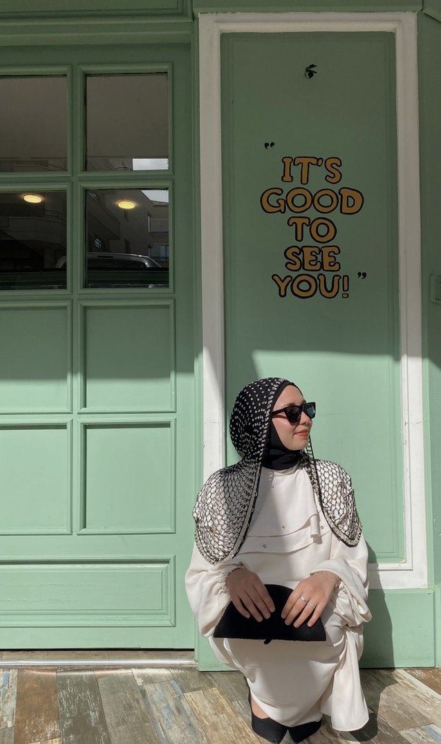 Beyaz Uzun Kadın Mezuniyet veya abiye  Elbise - Görsel 5