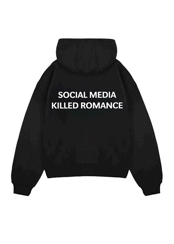 Social Me Killed Romance Zip Hoodie