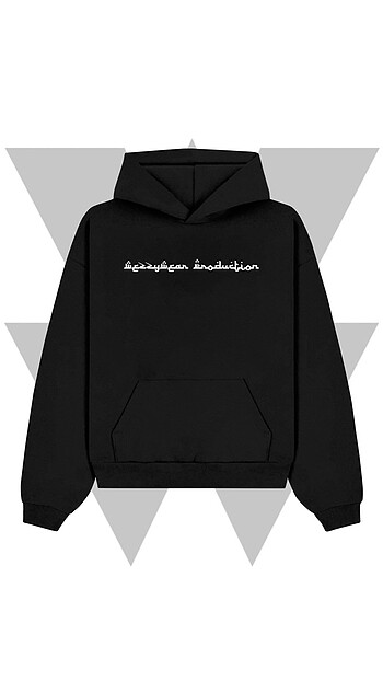 Şam Ön-Arka Baskı Hoodie Sweatshirt