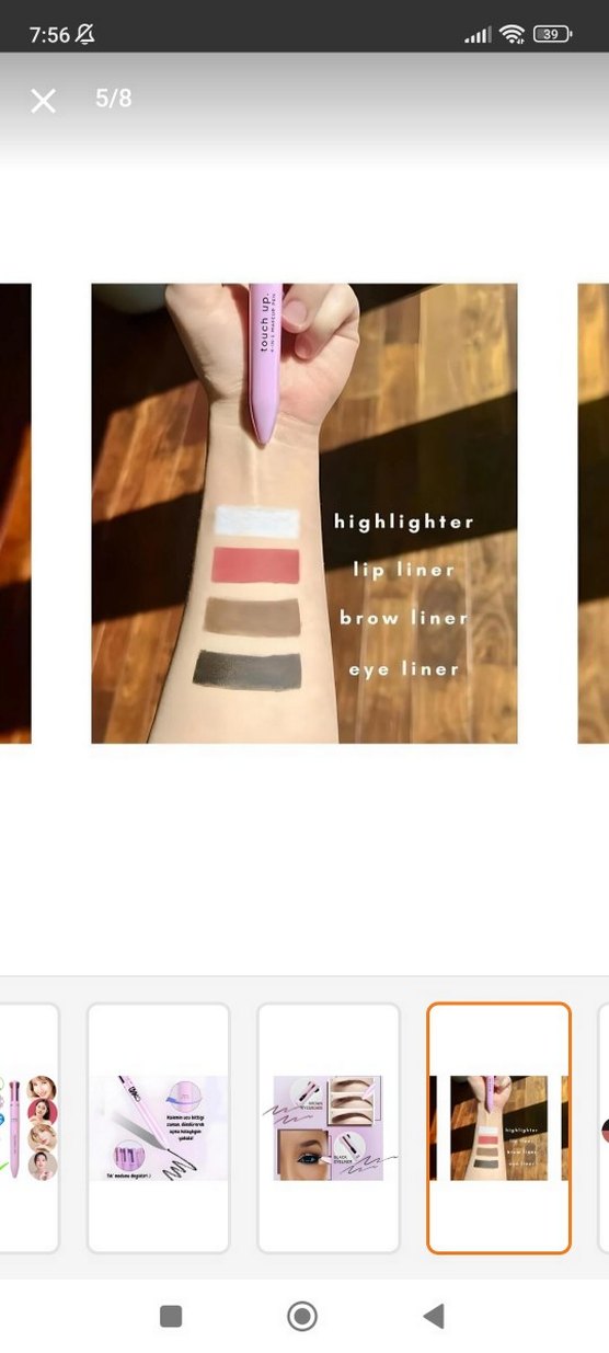 4'ü 1 Arada Makyaj Kalemi Pembe - Görsel 5