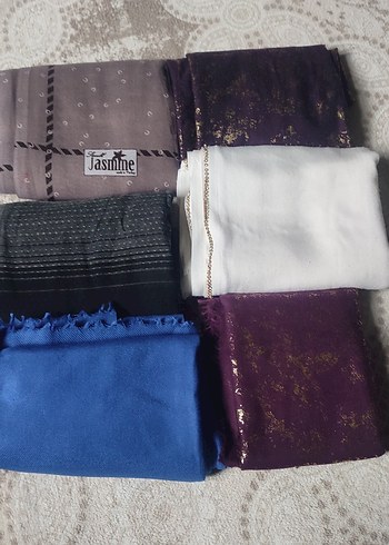 Mavi Kadın Bohem Drapeli Şal - Görsel 2