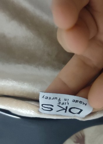 Bej Drapeli Yüksek Yakalı Kadın Bluz - Görsel 3