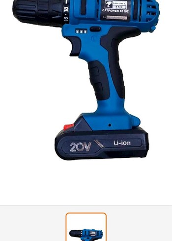 20V Mavi Kablosuz Matkap - Görsel 5