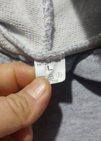 Kapüşonlu Gri Renkli Kız Sweatshirt ve Pembe Eşofman - Görsel 3