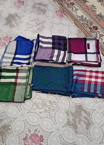 Mavi ve Gri Kadın Atkı - Görsel 9