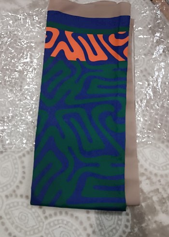 Mavi ve Gri Kadın Atkı - Görsel 5