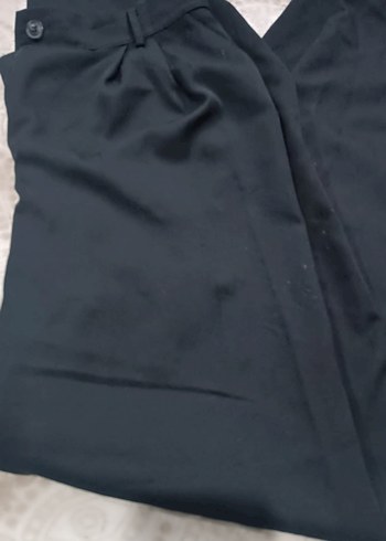 Siyah Kadın Uzun Kumaş Pantolon - Görsel 2