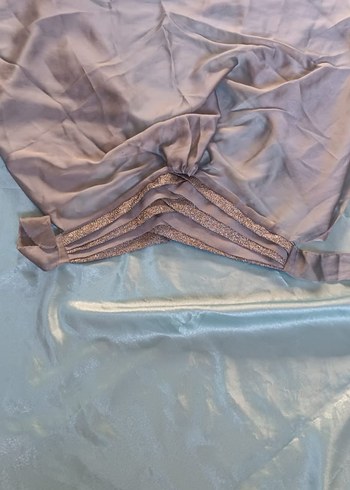 Gri Drapeli Bohem Kadın Şal - Görsel 10