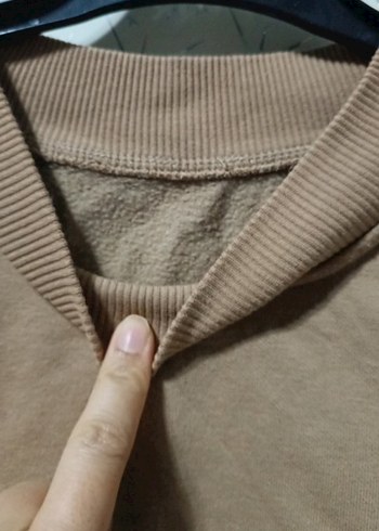 Bej Kadın Salaş Sweatshirt - Görsel 3