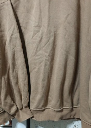 Bej Kadın Salaş Sweatshirt - Görsel 2