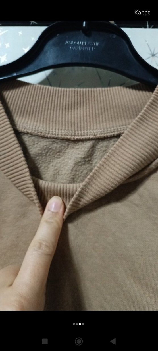 Bej Kadın Salaş Sweatshirt - Görsel 3