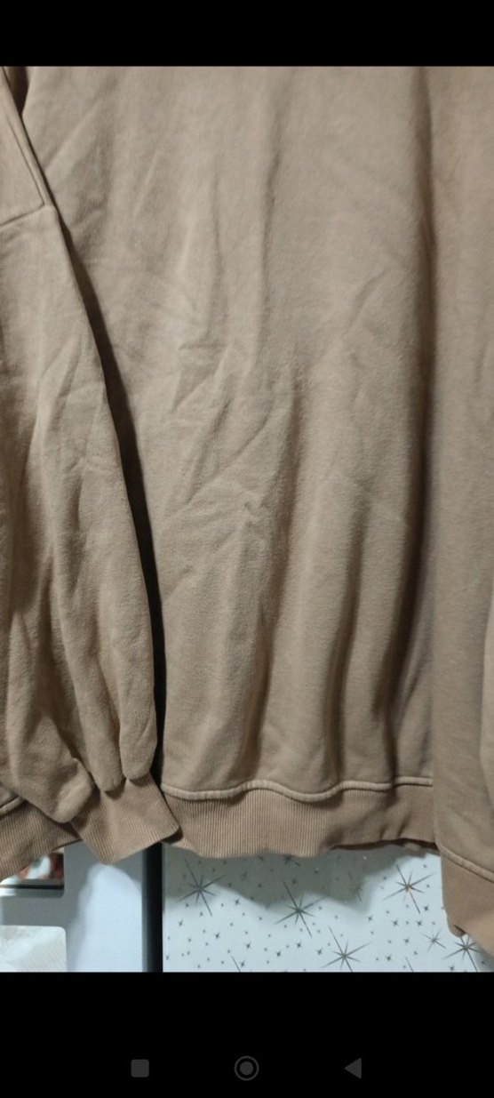 Bej Kadın Salaş Sweatshirt - Görsel 2