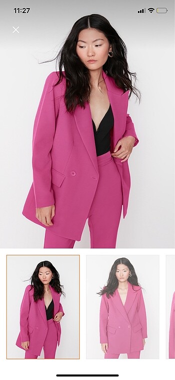Pembe blazer ceket