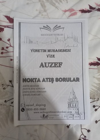 AUZEF Vize Soru Bankası Seti - Notlar ve Sorular - Görsel 3