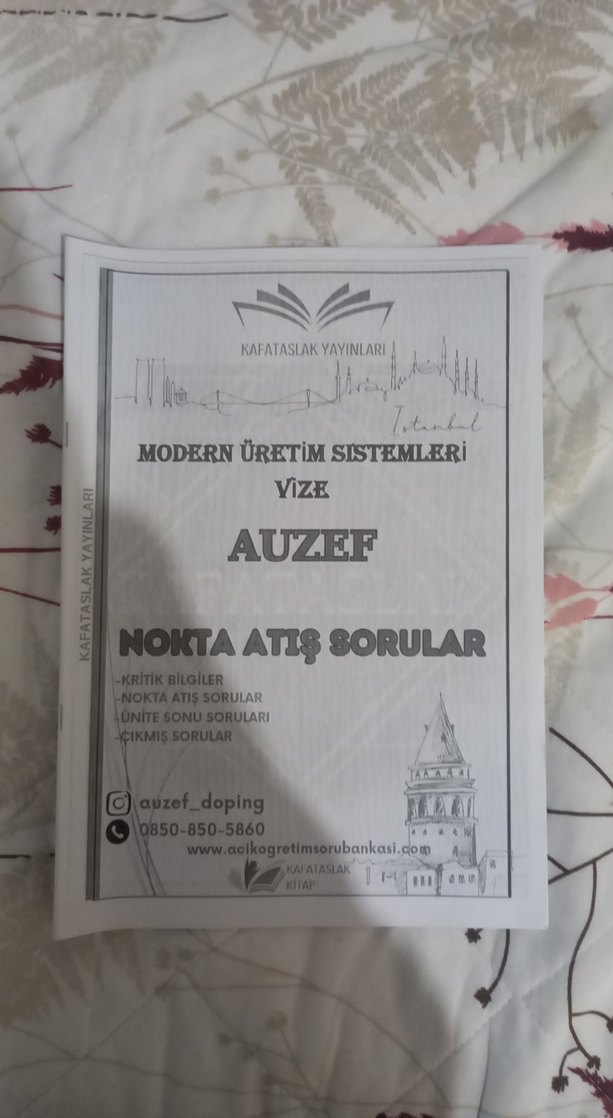 AUZEF Vize Soru Bankası Seti - Notlar ve Sorular - Görsel 4