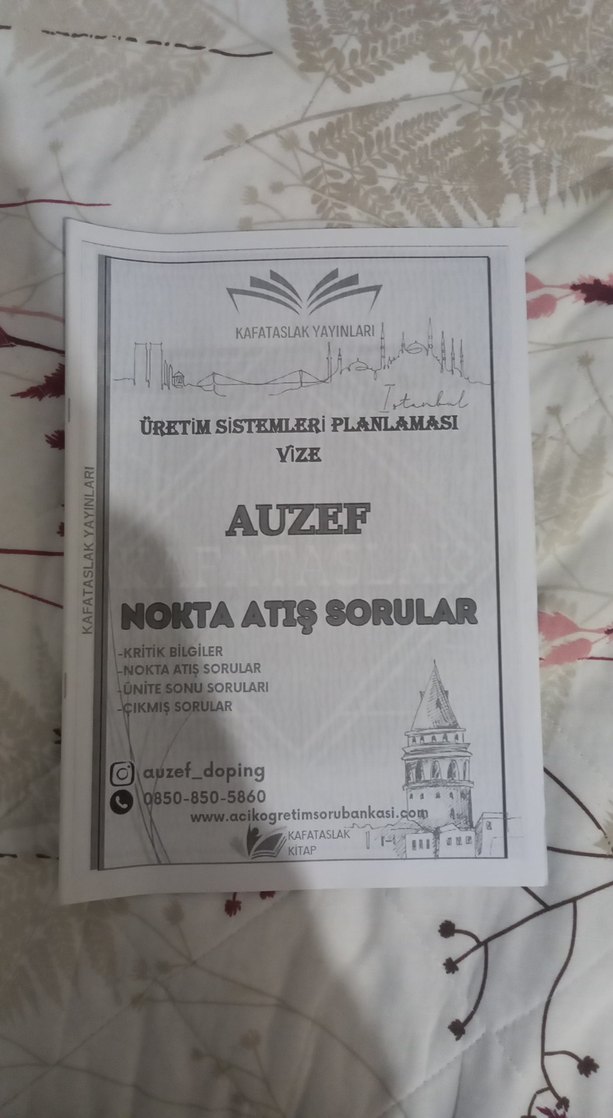 AUZEF Vize Soru Bankası Seti - Notlar ve Sorular - Görsel 5