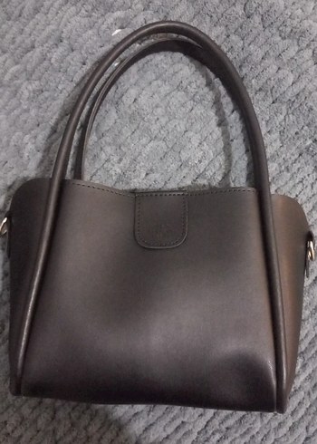 Siyah Minimalist Deri Kadın Çanta - Görsel 3