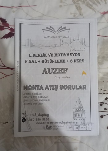 AUZEF Konu Anlatımı ve Nokta Atışı Sorular Kitapları - Görsel 5