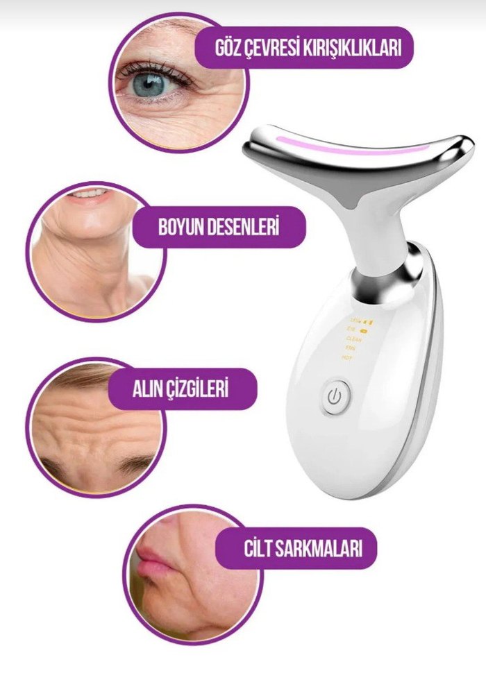 Yüksek EMS Teknolojili Yüz ve Boyun Masaj Cihazı - Görsel 4
