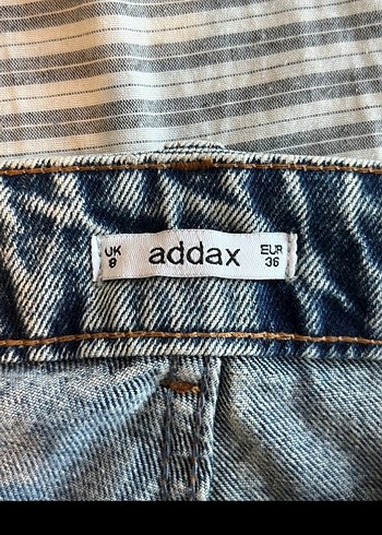 Gri Bej Kadın Kot Pantolon Midi Boy - Görsel 6