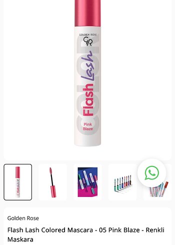 Golden Rose Flash Lash Pembe Maskara - Görsel 2