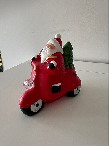Işıklı noel baba biblo