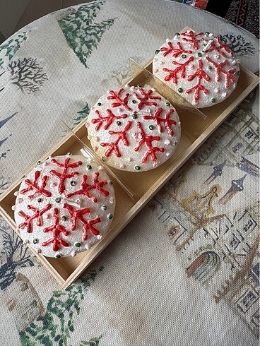 Yılbaşı mum seti cupcake