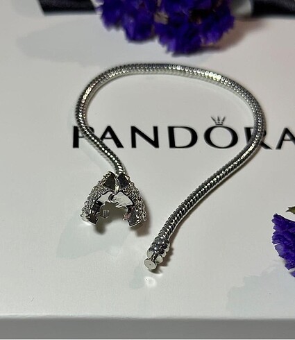 Beden beyaz Renk Pandora Asimetrik Yıldız Bileklik