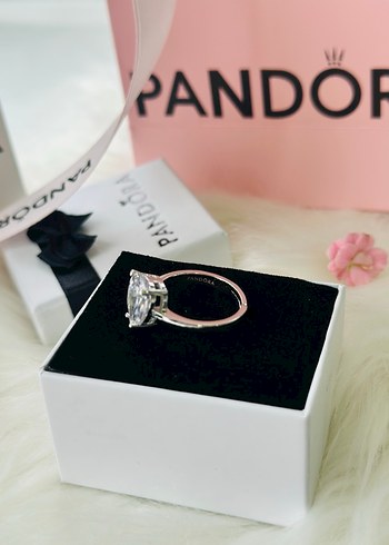 Pandora Damla Kesim Tektaş Yüzük - Görsel 4