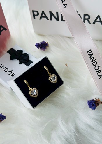 Pandora Işıltılı Gold Hale Küpe - Görsel 3