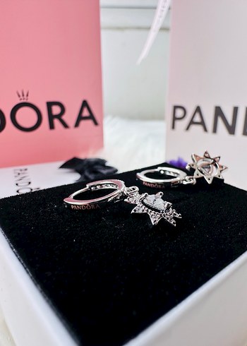 Pandora Sallantılı Güneş-Kalp Küpe - Görsel 4