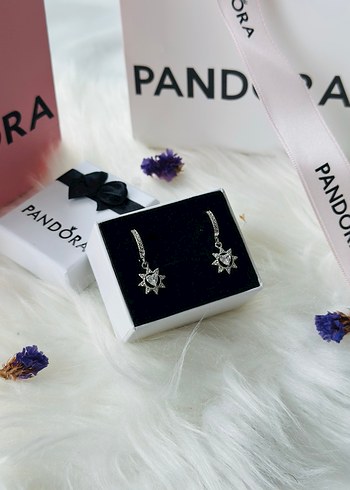 Pandora Sallantılı Güneş-Kalp Küpe - Görsel 3