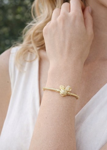 Pandora Gold Işıltılı Minnie Bileklik - Görsel 5